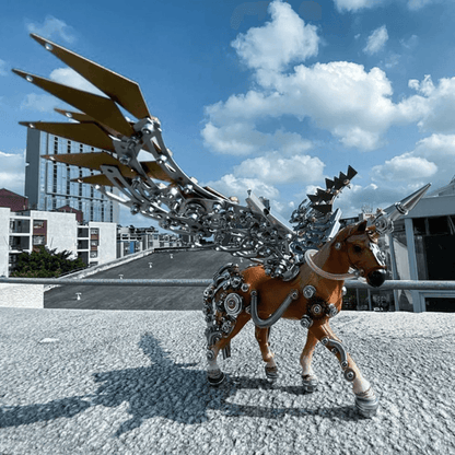 DIY 3D 組み立て金属機械翼ユニコーンモデルキットおもちゃ