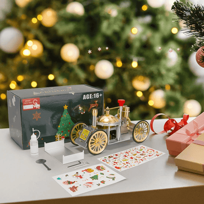 アンティーク ライブスチームカーモデル ゴールデンクリスマス
