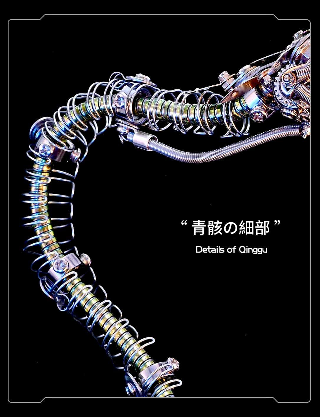 レジェンダリーサーペント：メカニカルスネーク 3D メタルモデルキット 500ピース