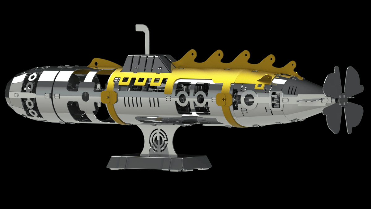 94ピース深海潜水艦模型組み立てキット - ミステリアス・ノーチラス