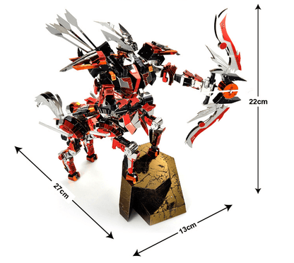 3Dメタルパズル、挑戦的なメタルモデルセット、半人半馬の騎士戦士、DIYレーザーカットパズルパズル、知育玩具、青少年装飾工芸玩具 - ケンタウロスアーチャー