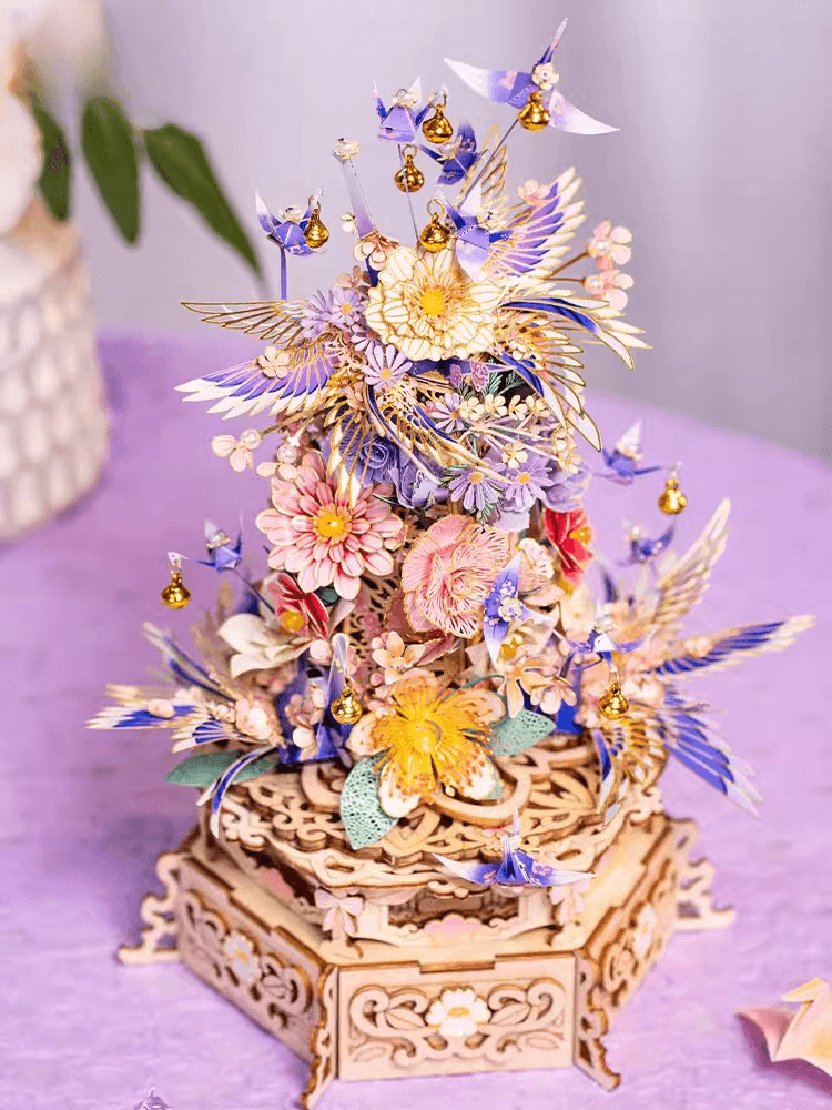 396 PCS+ 3Dメタルモデル 酔花八音盒 組み立てキット