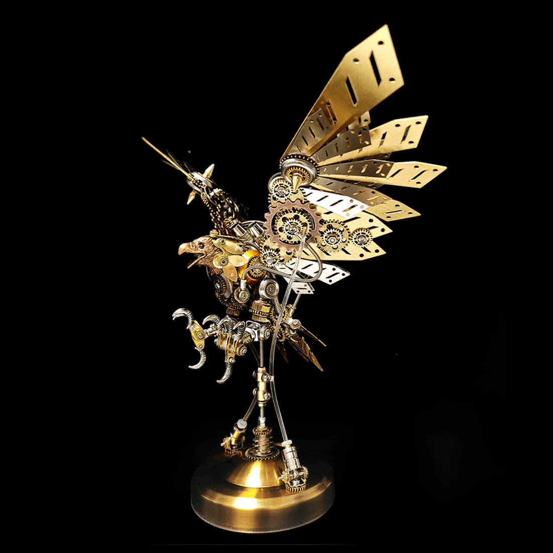 スチームパンクDIY 3Dメタル イーグルモデルキット 高難度パズル（650ピース）