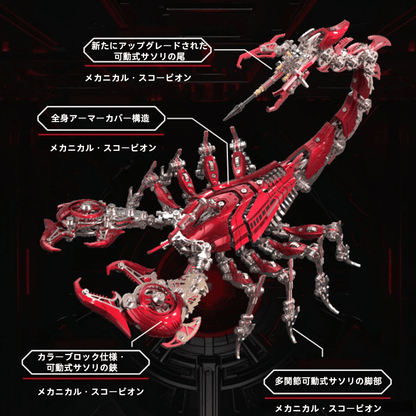 ポイズンフレーム・サイバーパンク 3Dメタル ウォー・スコーピオン モデルキット（1073ピース）