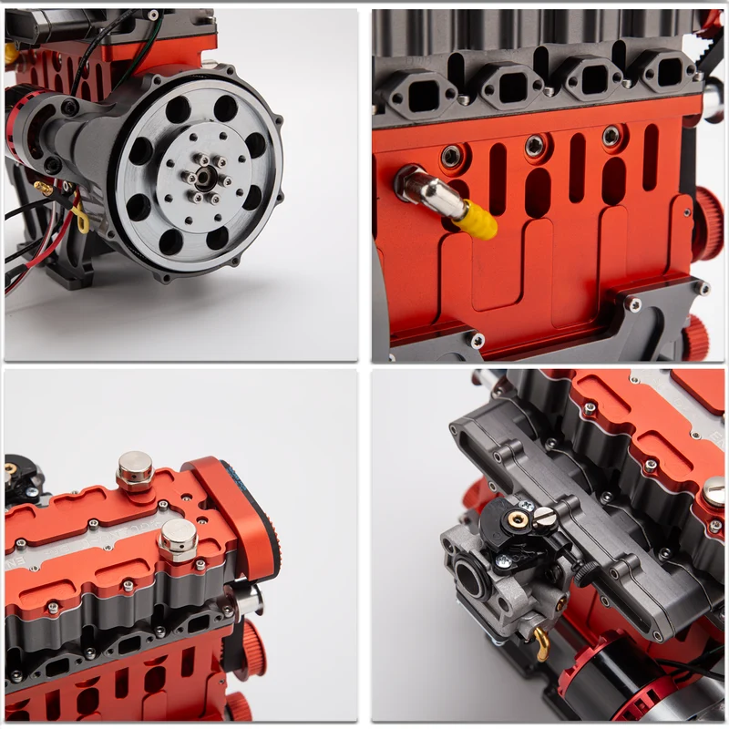 ENJOMOR GS-L4 DOHC 直列4気筒 ガソリンエンジン模型｜4ストローク・水冷・最高12,000rpm
