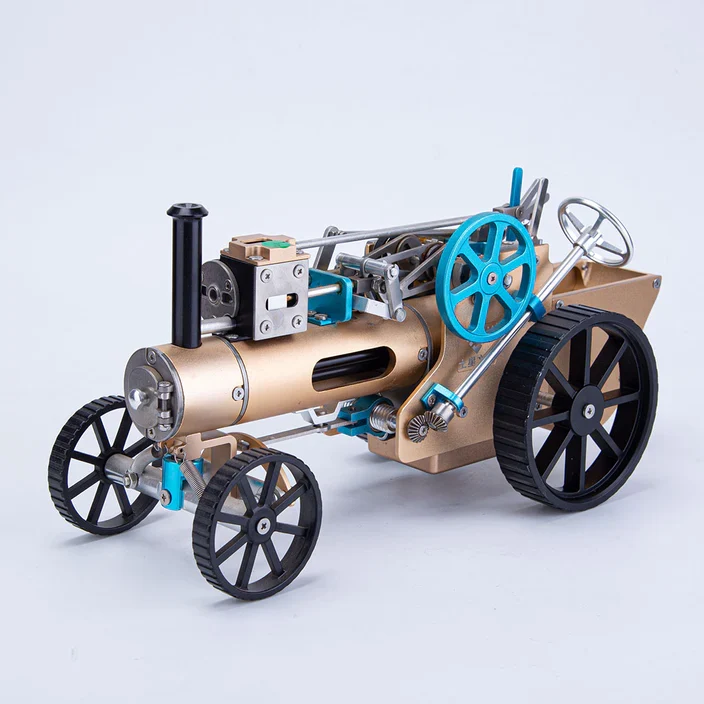蒸気自動車メタルモデルの正面寄りアングル商品画像