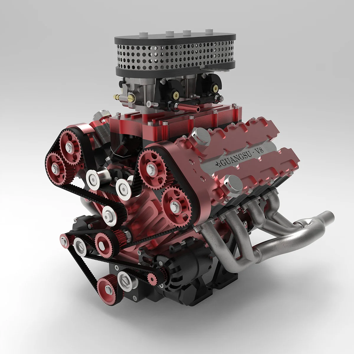 3548ブラシレススターターモーターによるV8電動始動機構