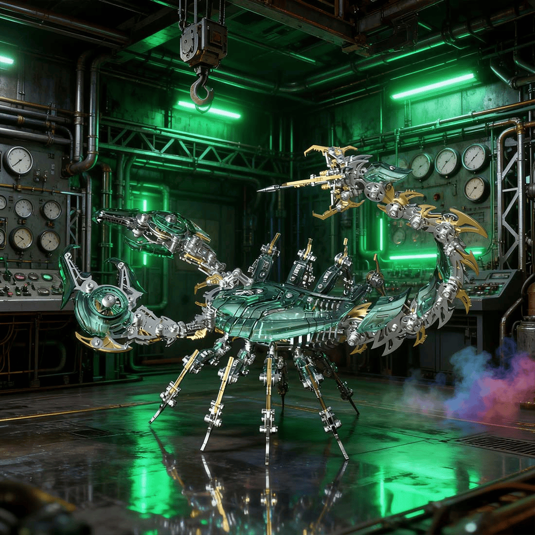 ポイズンフレーム・サイバーパンク 3Dメタル ウォー・スコーピオン モデルキット（1073ピース）