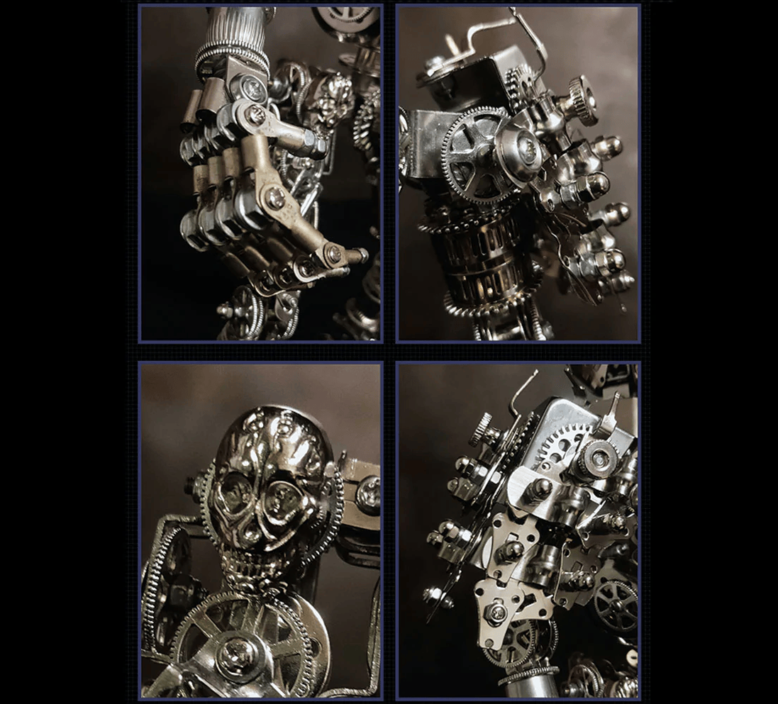 露出ギアと機械関節の詳細写真-2