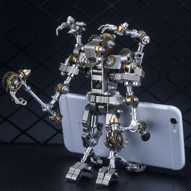 434個の歯車斧を持つメカプリーストDIY 3Dメタルアセンブリーモデルキット 2-in-1携帯ホルダー