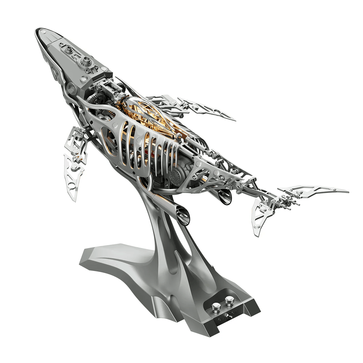 機械式ザトウクジラ 3Dメタルパズル｜LED搭載 組み立てキット – BLDB