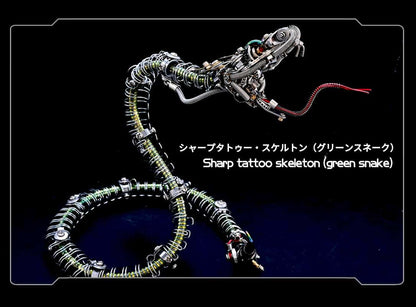 レジェンダリーサーペント：メカニカルスネーク 3D メタルモデルキット 500ピース