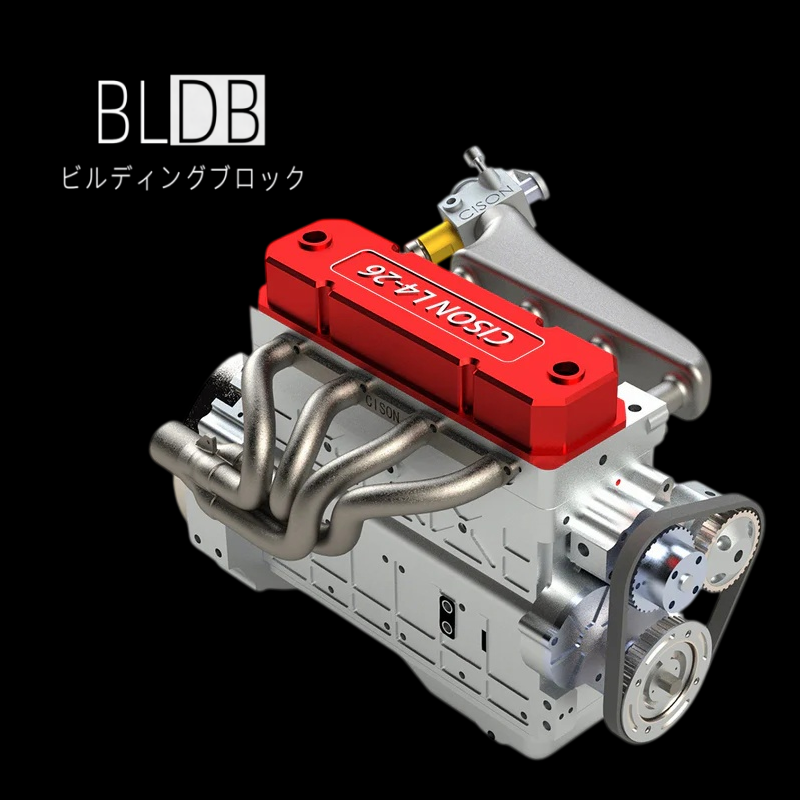 CISON L4-175-OHV 17.5cc 直列4気筒 ガソリンエンジン模型｜4ストローク OHV 水冷式