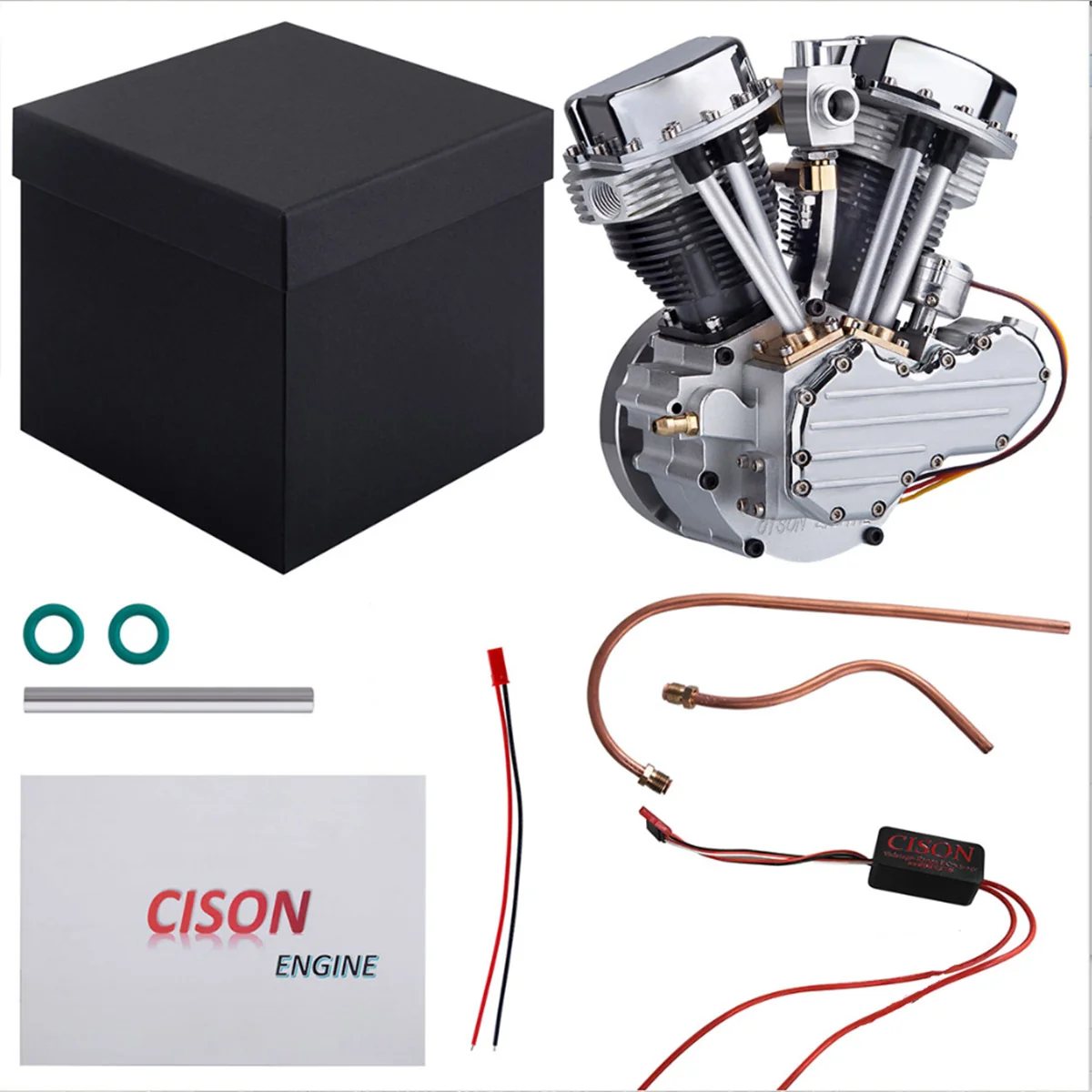 CISON FG-18VTP 空冷シリンダーと大型冷却フィンのディテール