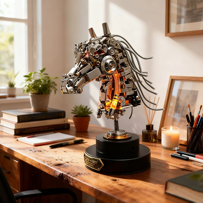 2026年 新年の贈り物：十二支馬頭金属模型 - 限定版（双子の十二支）