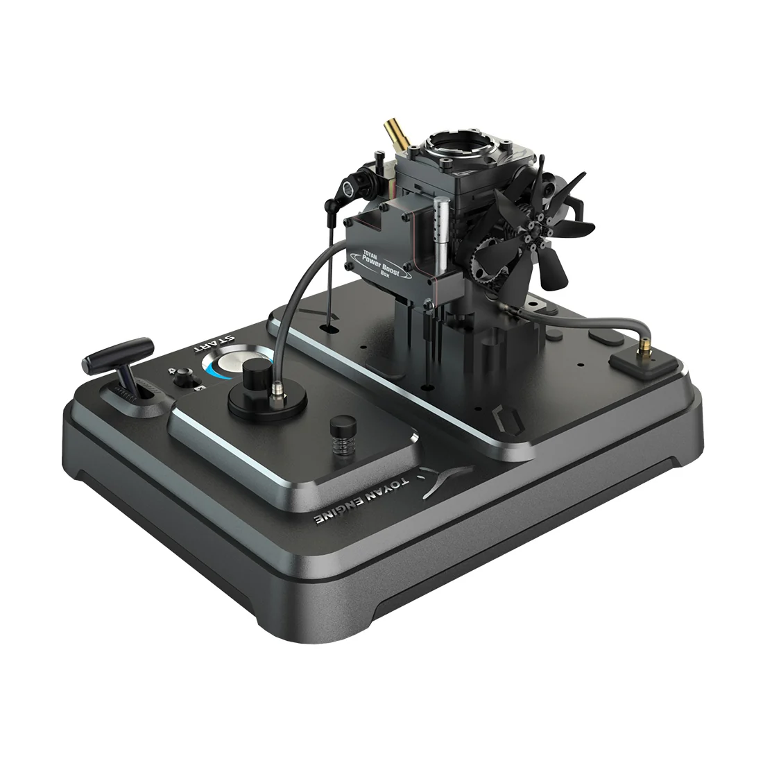 センターカムシャフトを採用した小型4ストローク機構