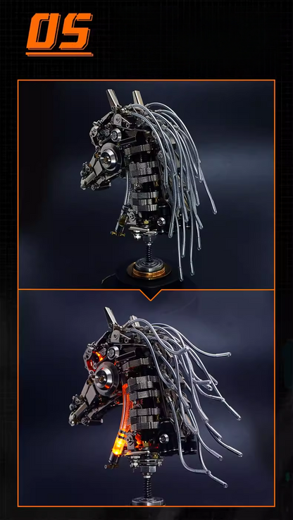 2026年 新年の贈り物：十二支馬頭金属模型 - 限定版（双子の十二支）