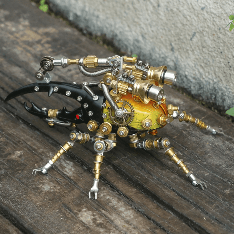 417ピースのメタル3D DIY機械組み立て東洋のヘラクレスオオカブト虫モデルキット