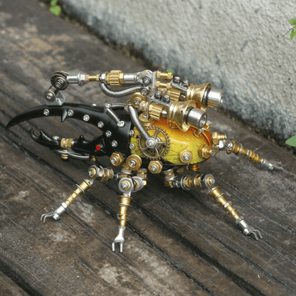 417ピースのメタル3D DIY機械組み立て東洋のヘラクレスオオカブト虫モデルキット