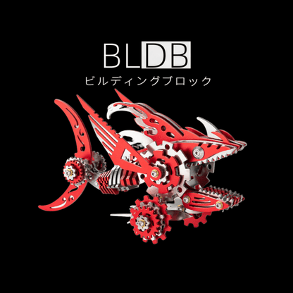 ノコギリザメ 機械サメ カーペンターシャーク 3D 金属組立モデルキット