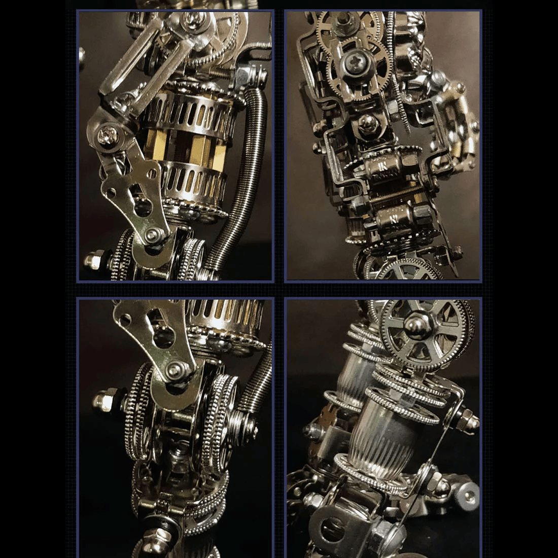【正規品】スチームパンク メカニカルマンタ 金属ギア可動 組み立て不要　完成品 3Dメタルパズル メカニカルマンタレイ キネティック彫刻 | 可動式海洋