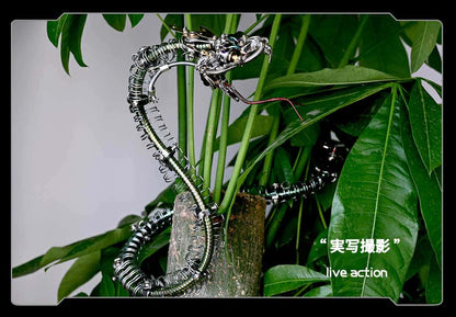 レジェンダリーサーペント：メカニカルスネーク 3D メタルモデルキット 500ピース