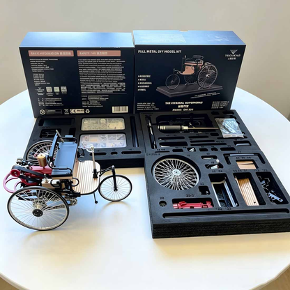 3Dメタルモデルキットのセット内容一覧と完成モデル・工具・収納パーツ紹介