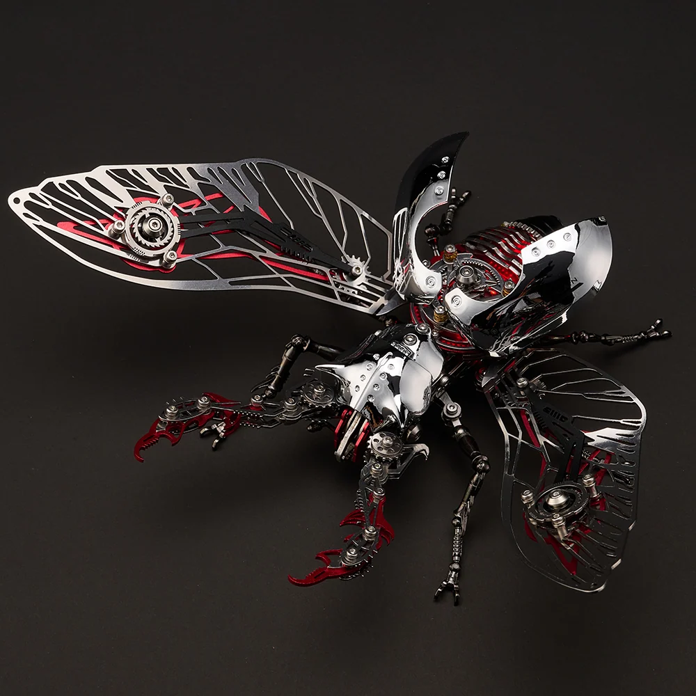 メカニカル カブトムシ 3Dメタルモデル｜317ピース DIY昆虫パズル 4色展開