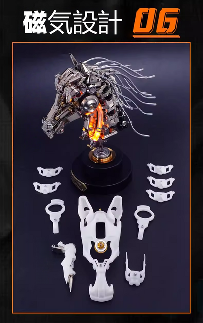 2026年 新年の贈り物：十二支馬頭金属模型 - 限定版（双子の十二支）