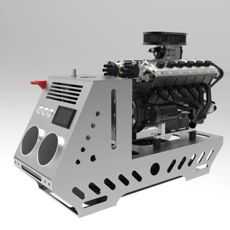 V12エンジンのピストンとクランクシャフト機構