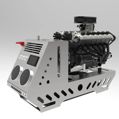 V12エンジンのピストンとクランクシャフト機構