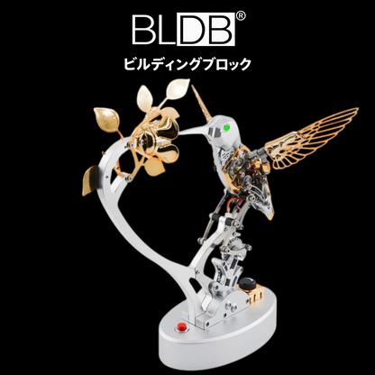 TECHING DM350 メカニカルハチドリ3Dメタル組立キットの完成モデル