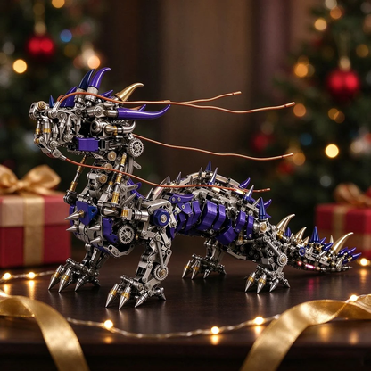 麒麟 3Dメタルパズルの金属フレームと可動脚部
