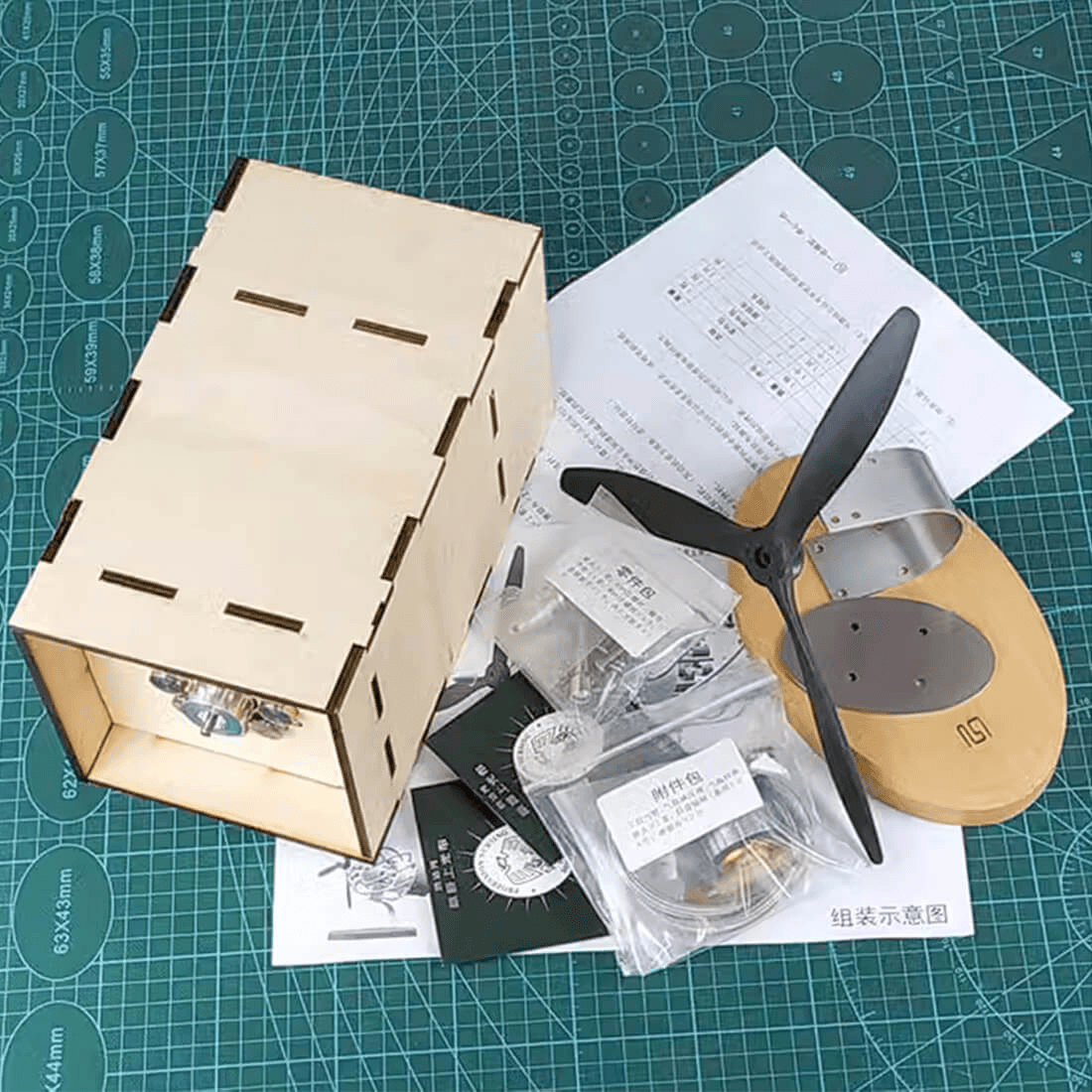 16気筒スワッシュプレート式スターリングエンジン模型飛行機エンジン機械玩具 16STL-2.0