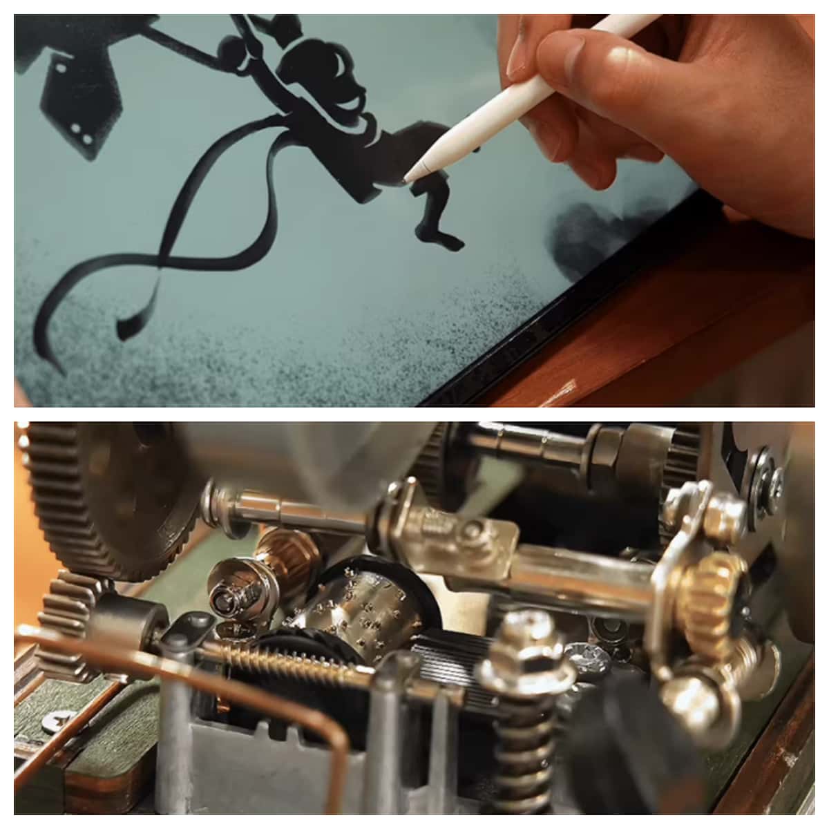 メタルモデル 側面詳細 ギア機構