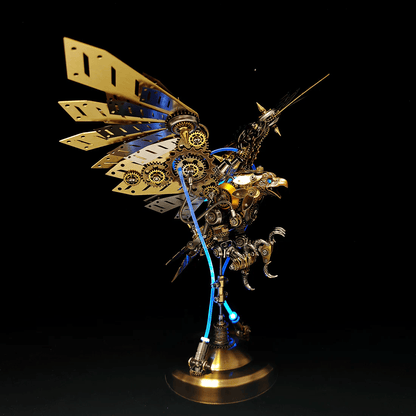 スチームパンクDIY 3Dメタル イーグルモデルキット 高難度パズル（650ピース）