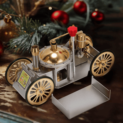 アンティーク ライブスチームカーモデル ゴールデンクリスマス