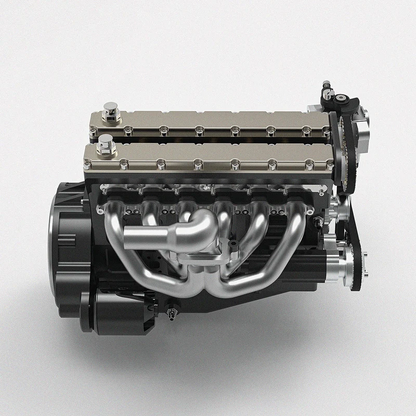 ENJOMOR GS-L6 28ccエンジンのクランクケースと出力部