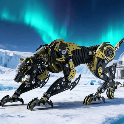 3Dメタル機械式 怒れるヒョウ 捕食者 モデルキット（506ピース）