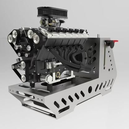 GS-V12の48バルブとカム機構を示すクローズアップ