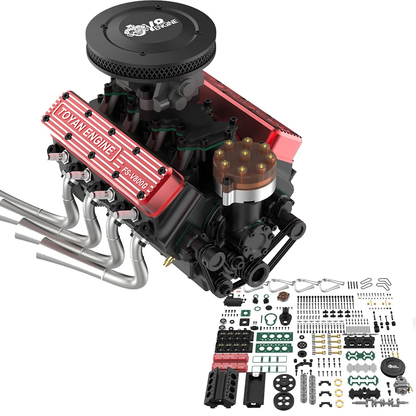 RCモデルへの搭載を考慮したTOYAN V8エンジンの軽量設計