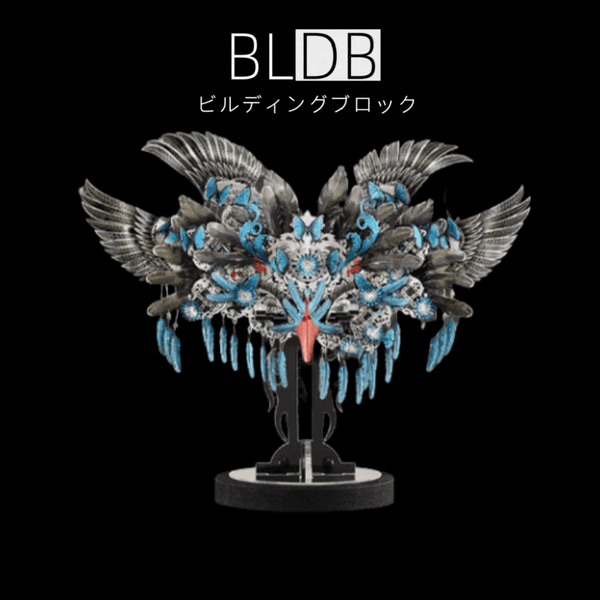 3Dメタルモデル 個性的な印象派マスク メタリックナノパズル 金属組み立てキット アートコレクション
