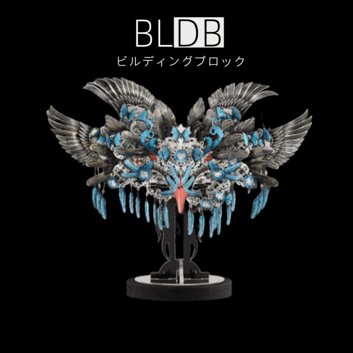 3Dメタルモデル 個性的な印象派マスク メタリックナノパズル 金属組み立てキット アートコレクション