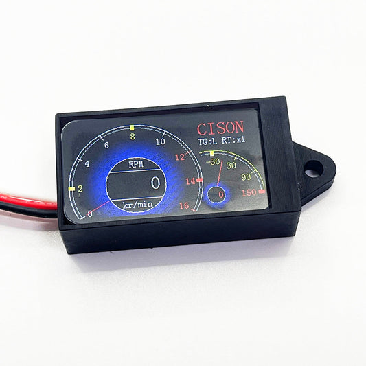 CISON L4・旧型V8用LCDタコメーターの表示画面