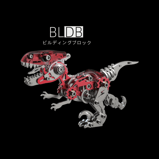 迅猛龍恐竜の模型キットは、子供向けに作られた3Dメタルパズルおもちゃです