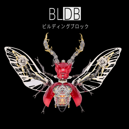 メカニカル カブトムシ 3Dメタルモデル｜317ピース DIY昆虫パズル 4色展開