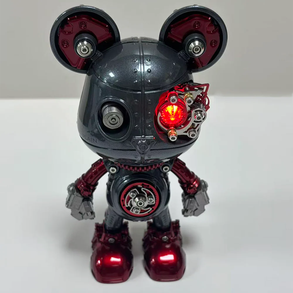 サイボーグ・バイオレンスベア 3D金属パズルモデル組立キット 高級デスクトップトイ