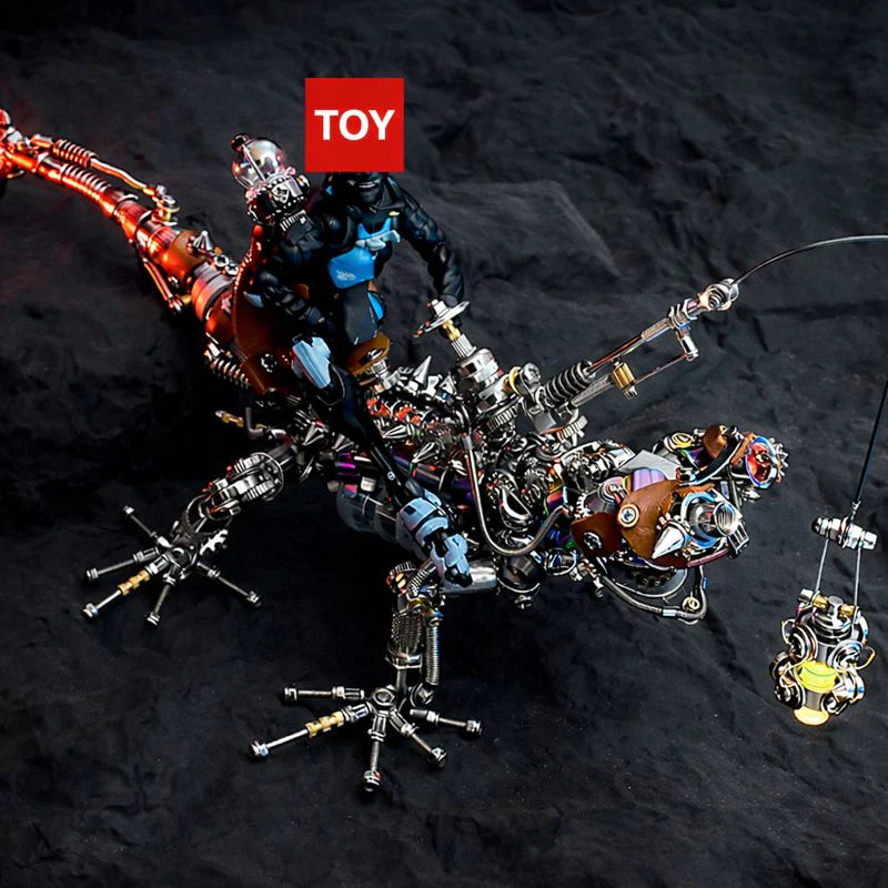 DIY スチームパンク カメレオン メカニカル 3D メタルモデルキット 1000 ピース ハイレベル難易度パズル