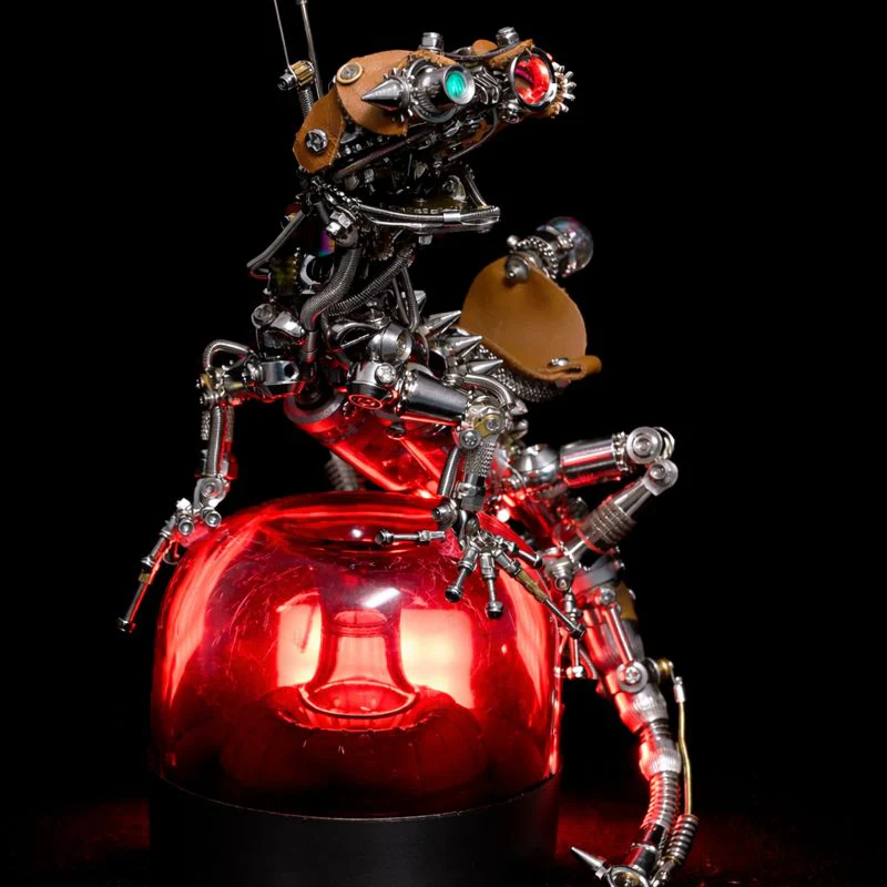 DIY スチームパンク カメレオン メカニカル 3D メタルモデルキット 1000 ピース ハイレベル難易度パズル