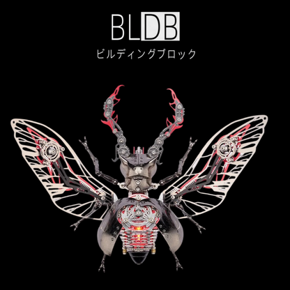 メカニカル カブトムシ 3Dメタルモデル｜317ピース DIY昆虫パズル 4色展開